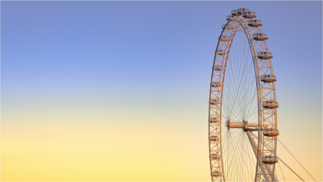 Main image London Eye - with Blue and Yellow aura