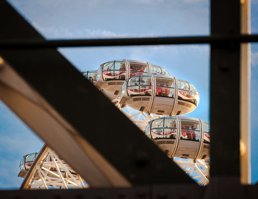 London Eye Through the Beams