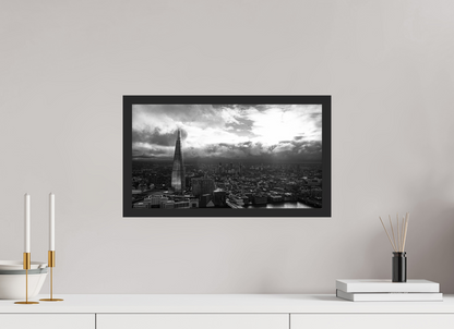 The Shard & London Skyline - Panoramic Black & White - Othervariant prints