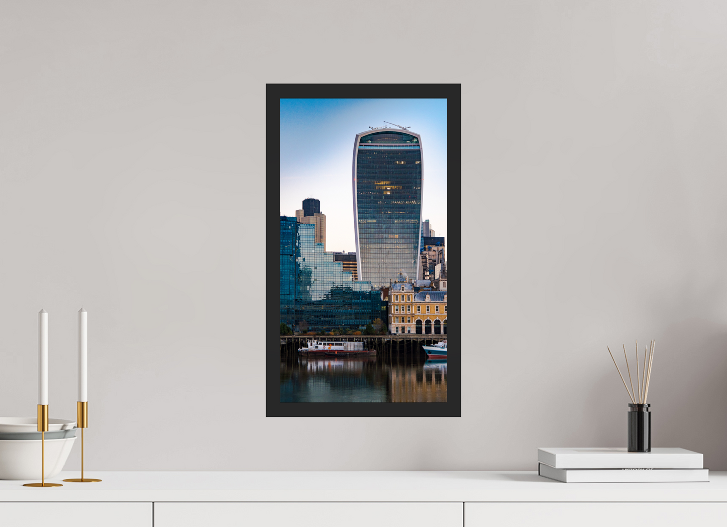 The Walkie Talkie Tower with SkyGarden - Thames Reflection - Othervariant prints