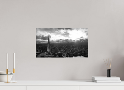 The Shard & London Skyline - Panoramic Black & White - Othervariant prints