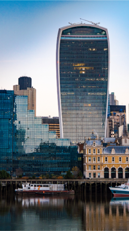 The Walkie Talkie Tower with SkyGarden - Thames Reflection - Othervariant prints