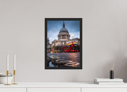 St. Paul's Cathedral & Red Bus at Dusk - Othervariant prints