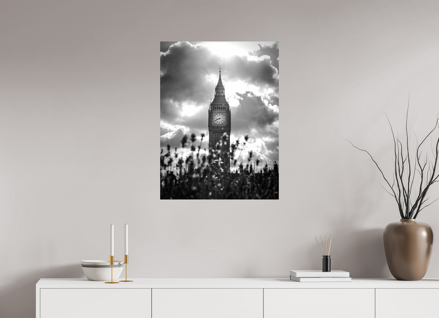 Through the Storm – Big Ben in Monochrome Majesty - Othervariant prints
