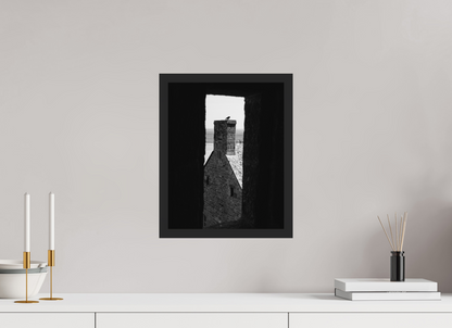 Raven on Rooftop - Medieval Monochrome - Othervariant prints